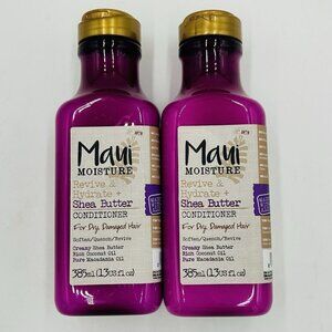 Maui Moisture Revive & Hydrate Shea Butter Conditioner 13oz. Set of 2 NEW